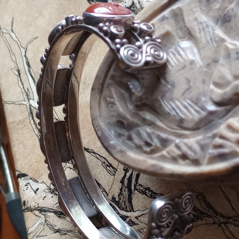 Goddess Multi Stone Cuff Bracelet - image 4